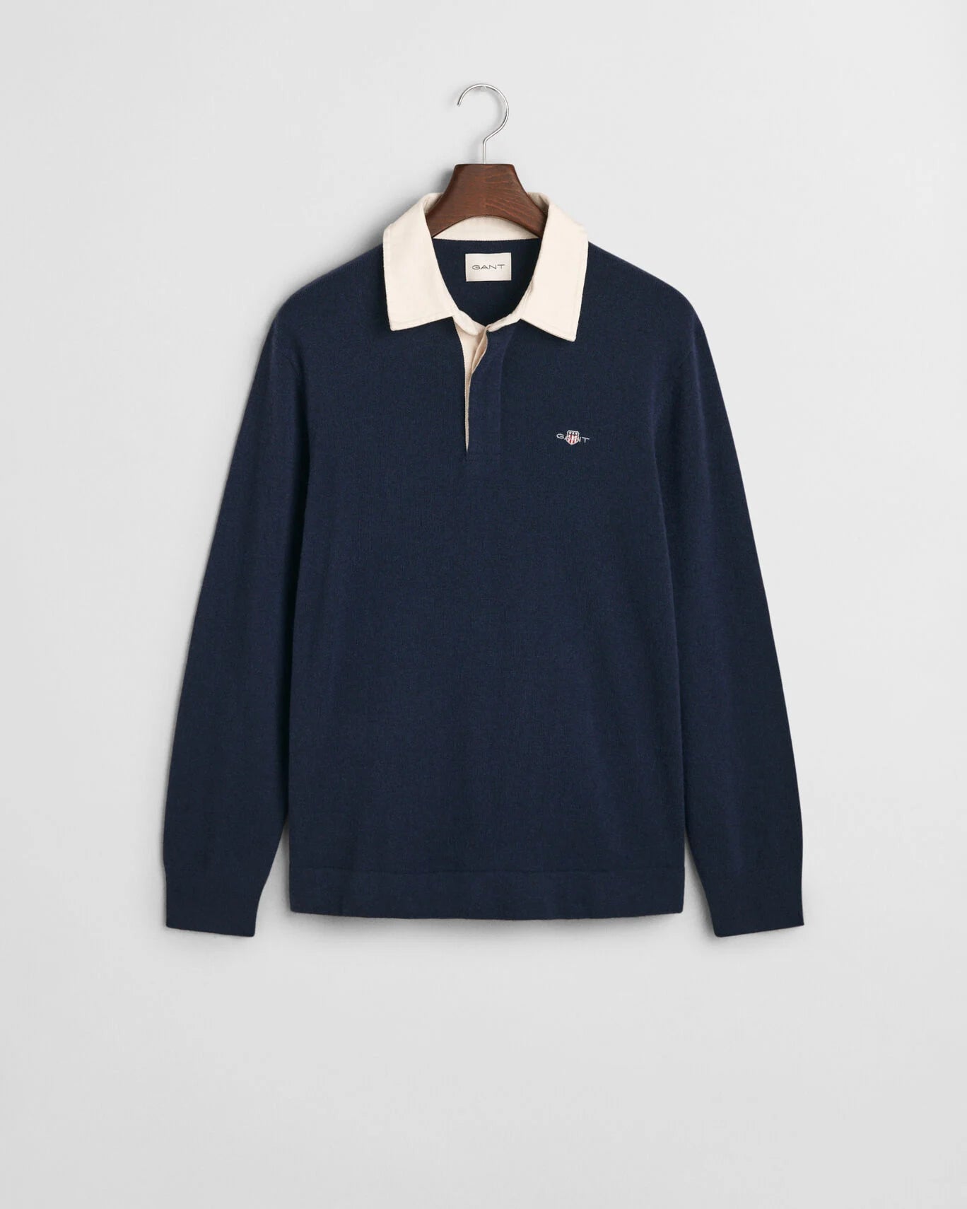 Gant Extrafine Lambswool Rugger - Marine