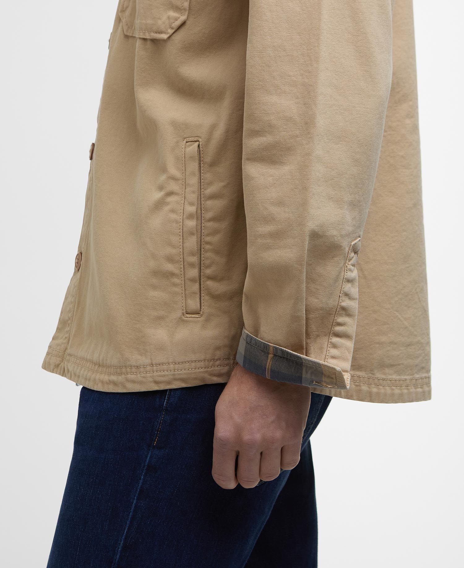 Barbour Lingfield Overshirt - Dark Stone