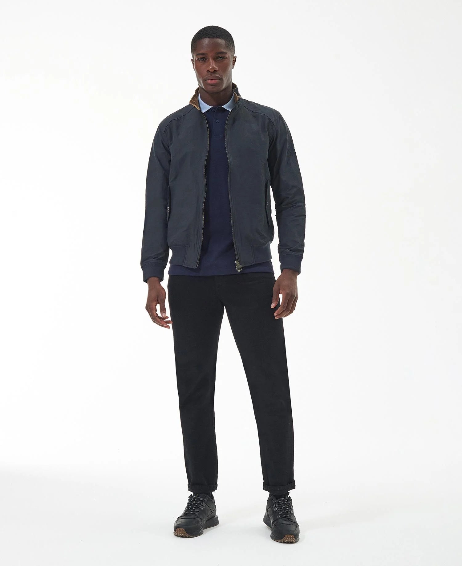 Barbour International SMQ Recitifer Harrington Jacket - Navy