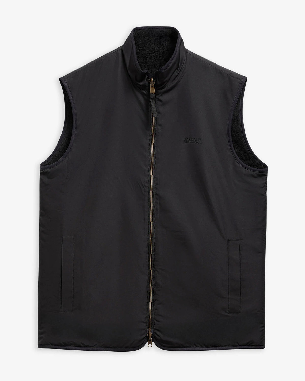Barbour International Reversable Fleece Gilet - Black