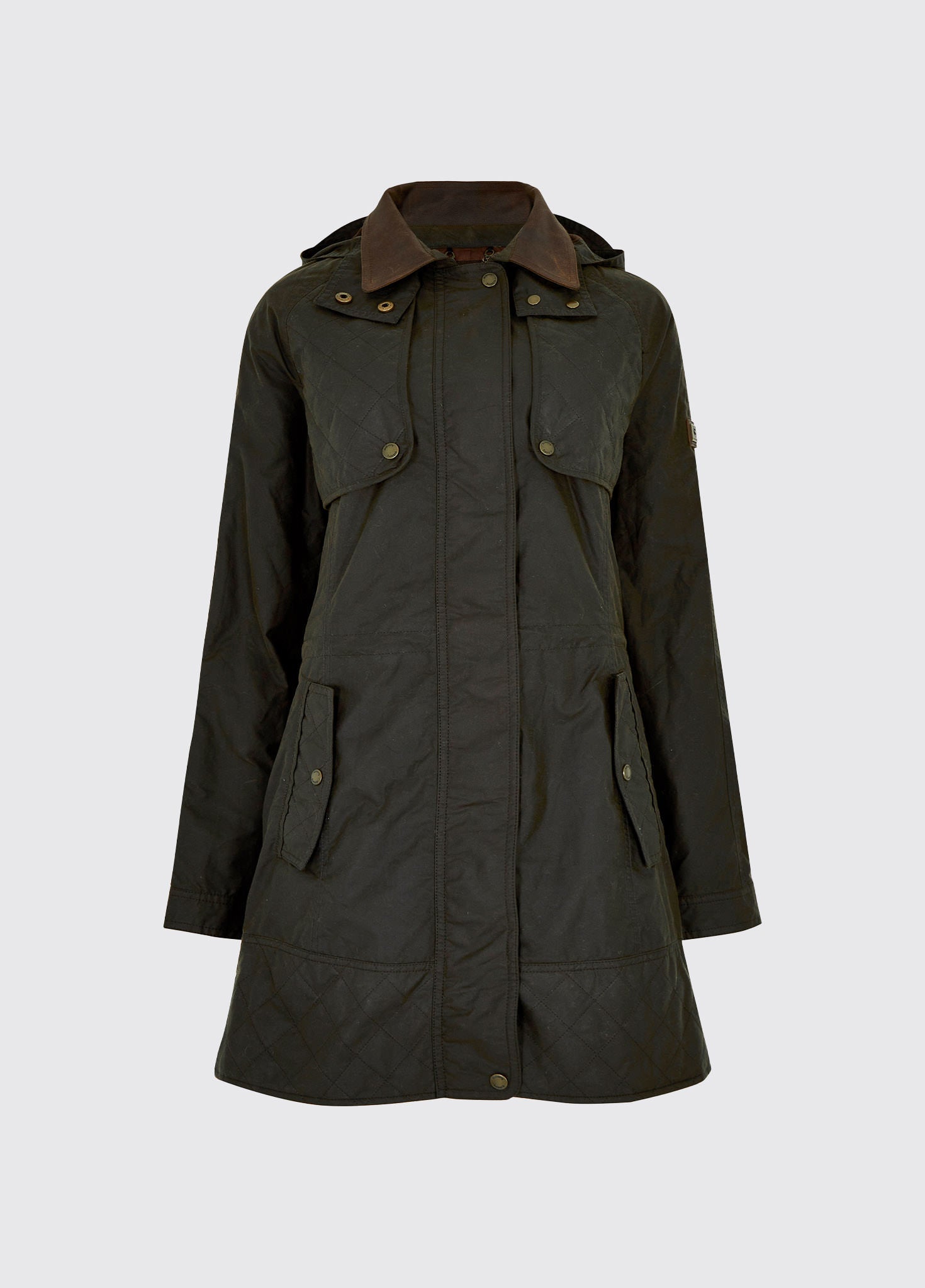 Dubarry Radford Ladies Waxed Jacket - Verdigris