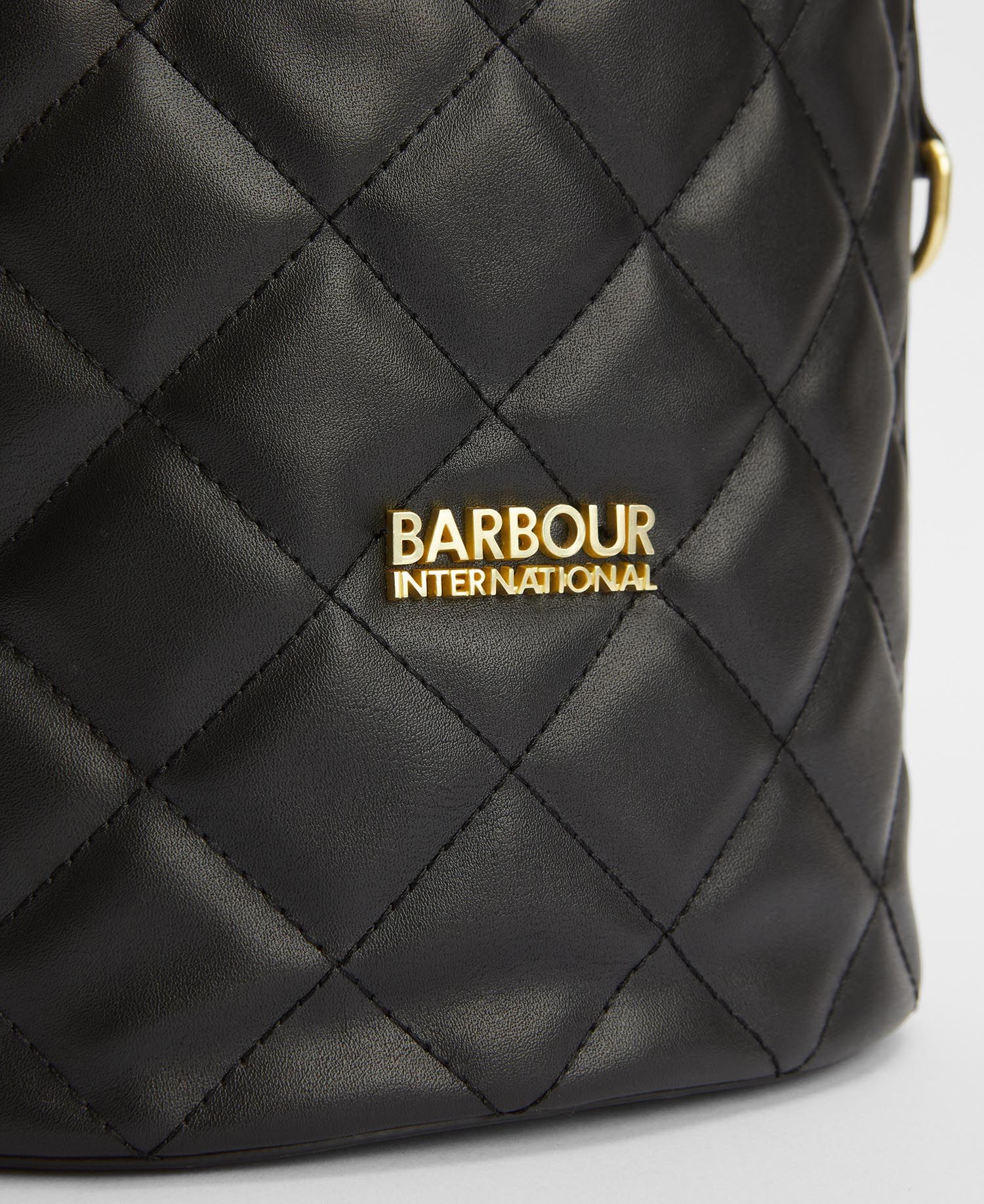 Barbour International Quilted Balham Bucket Tote Bag - Black