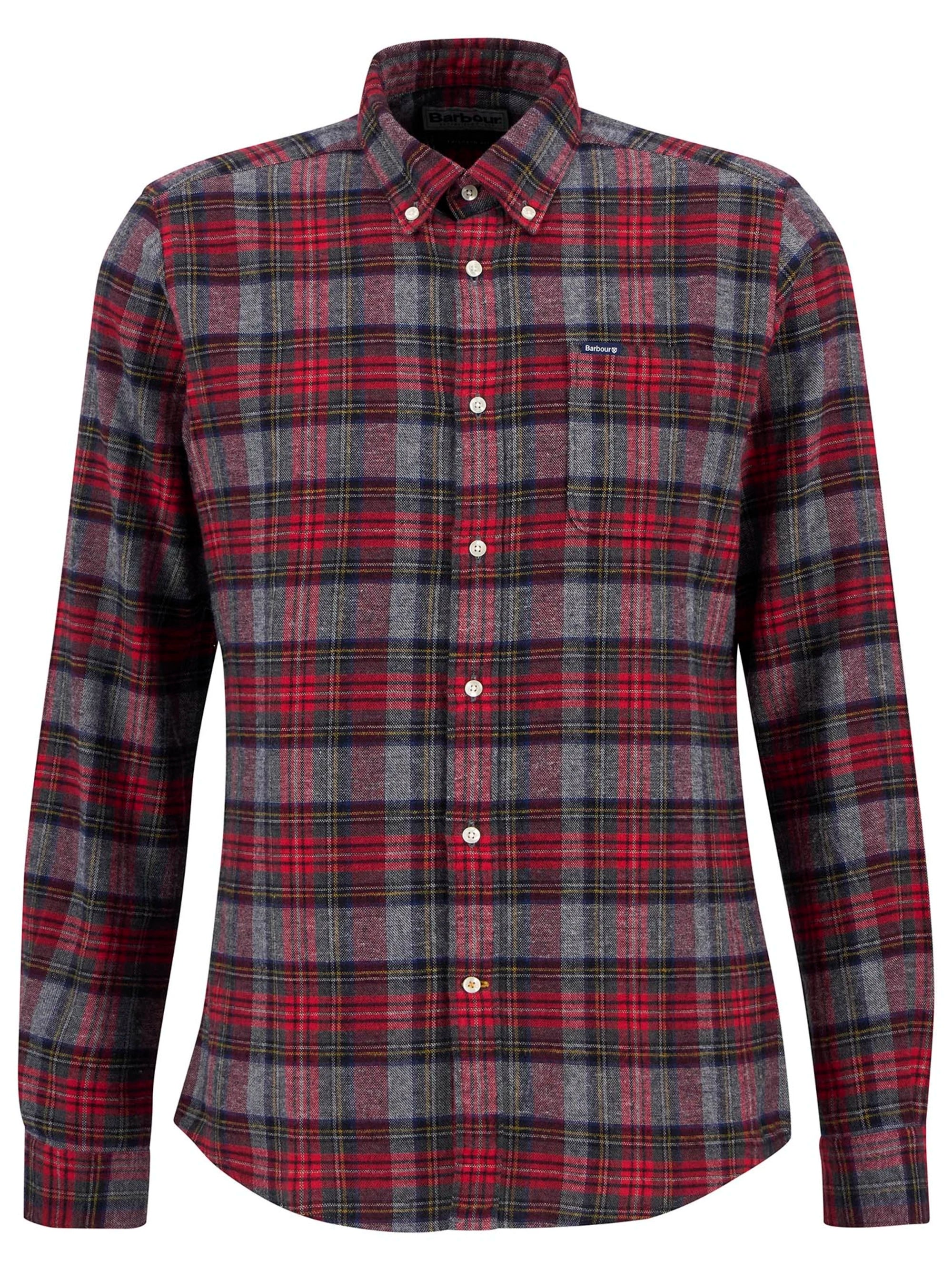 Barbour Ashroad Tailored Checked Shirt - Red