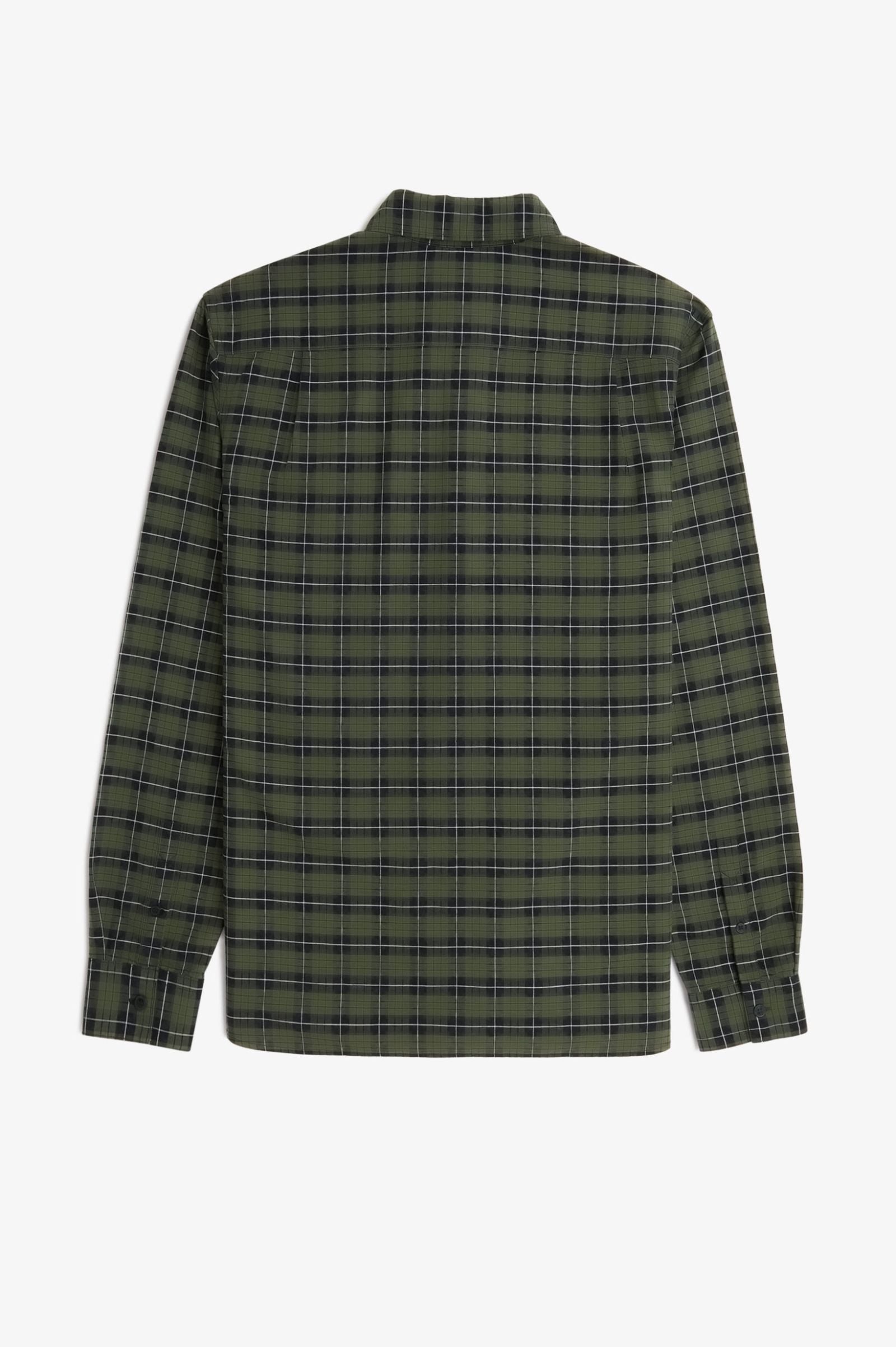 Fred Perry Tartan Oxford Shirt - Laurel Wreath Green