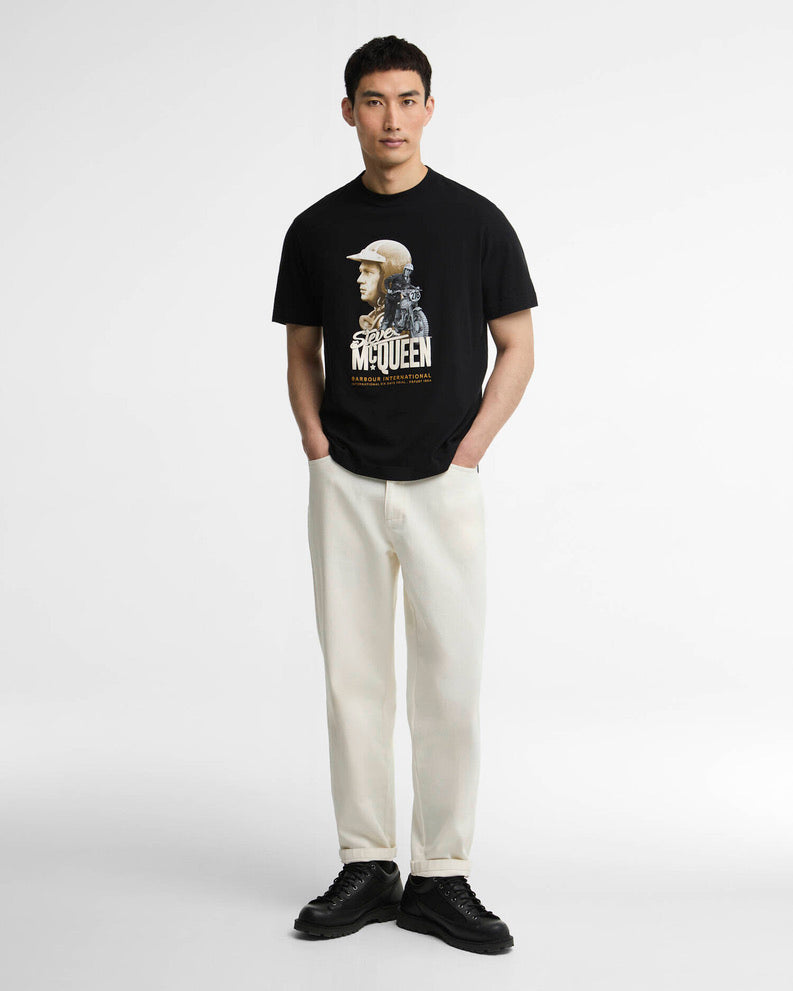 Barbour International SMQ Rainey Graphic T-Shirt - Black