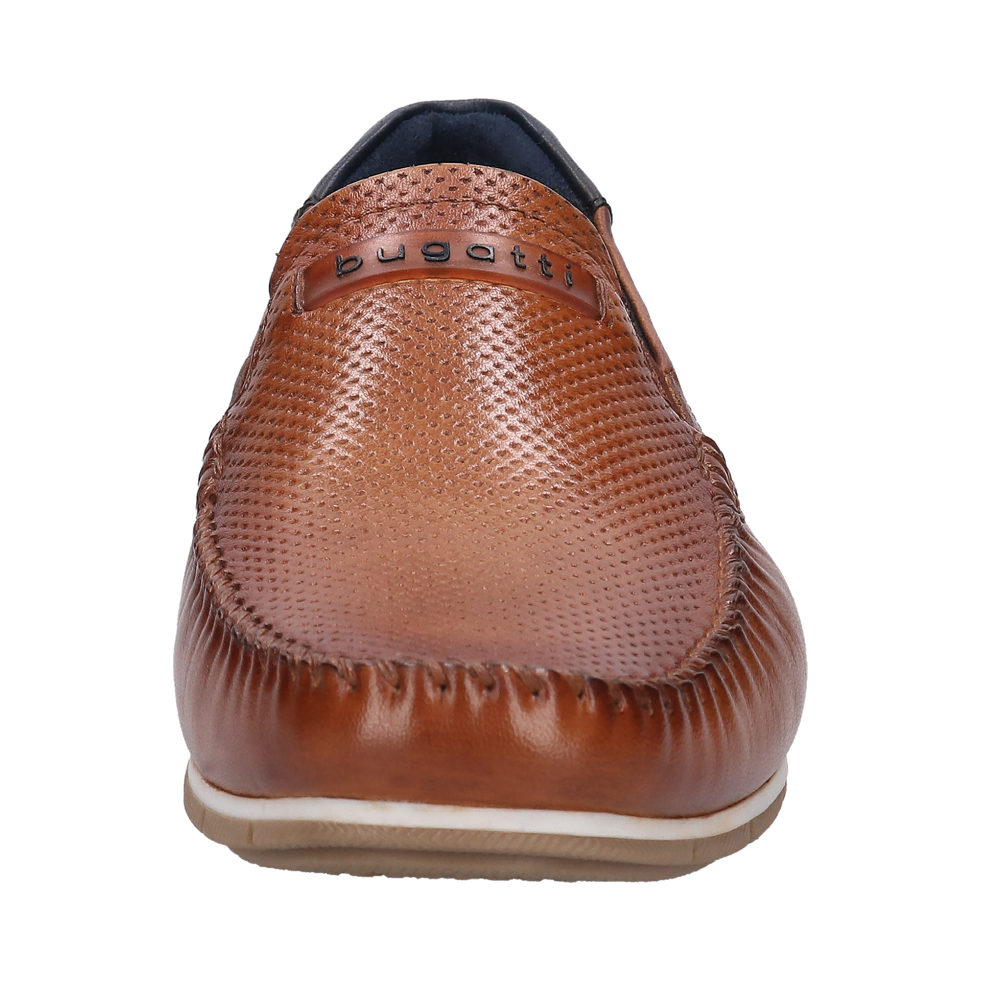 Bugatti Leather Loafers - Cognac
