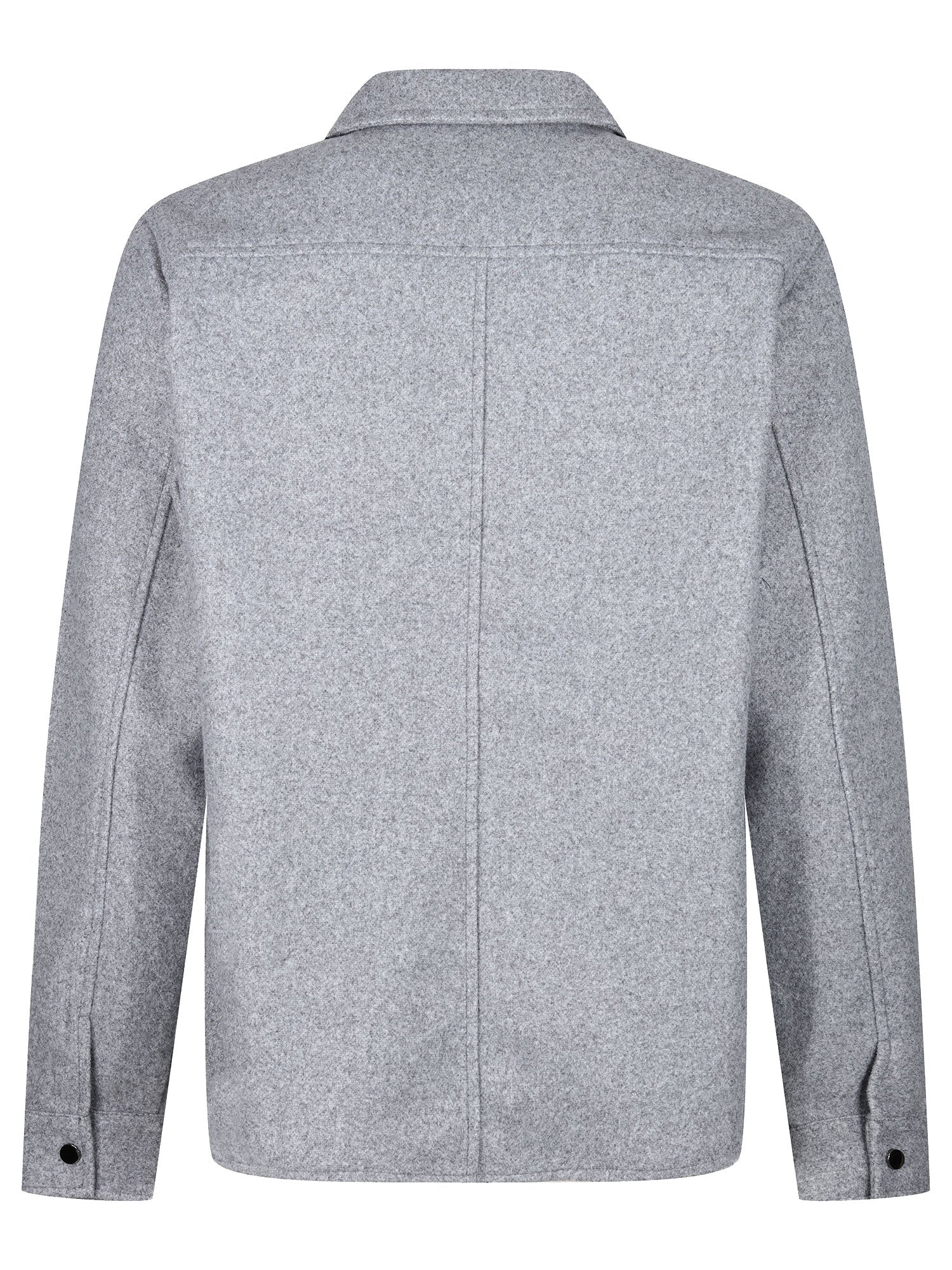 Luke Wardon Tape Detail Shirt - Mid Marl Grey