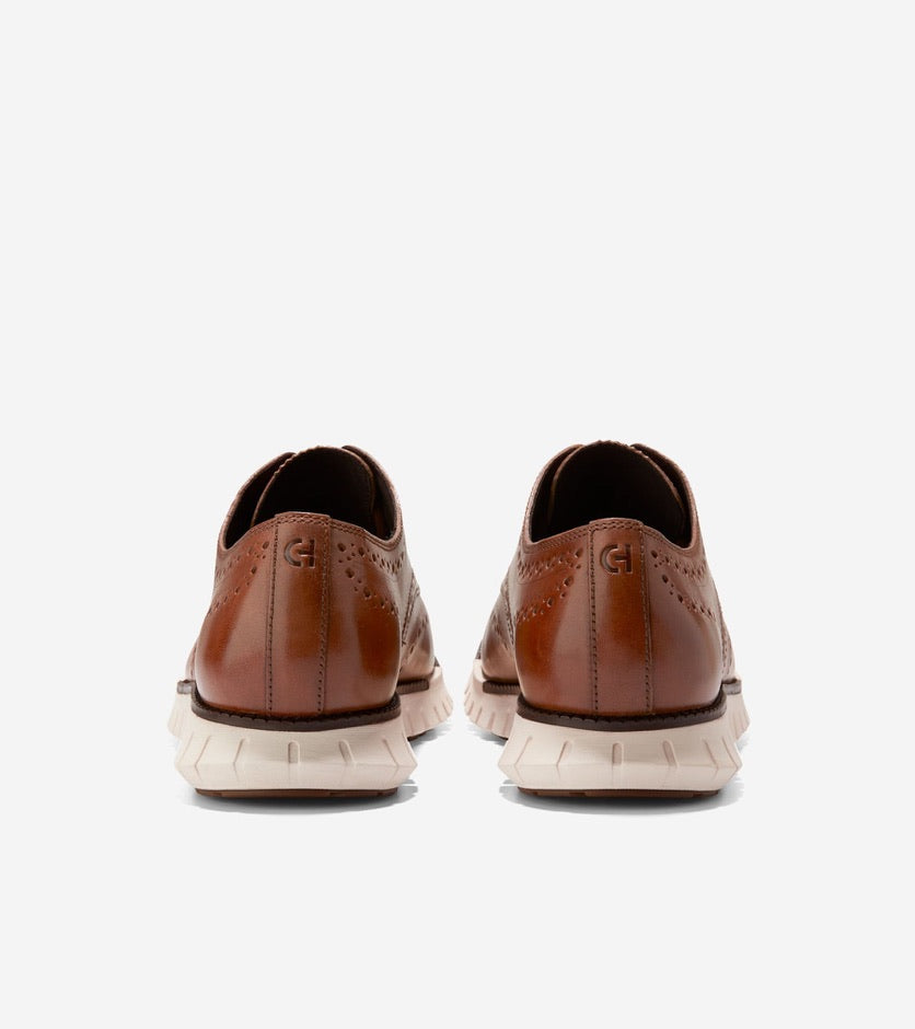 Cole Hann Men's ZERØGRAND Remastered Wingtip Oxfords - Tan/Java