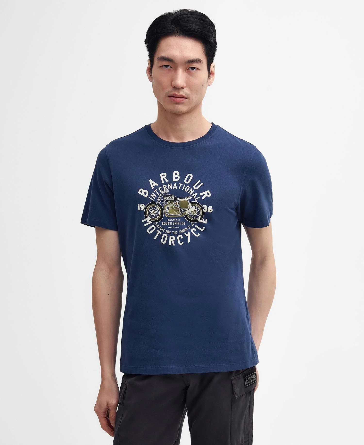 Barbour International Spirit T-Shirt - Washed Cobalt