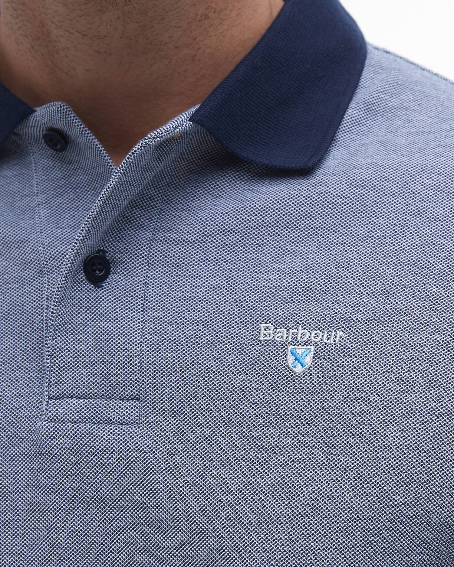 Barbour Sports Polo Shirt Mix - Midnight