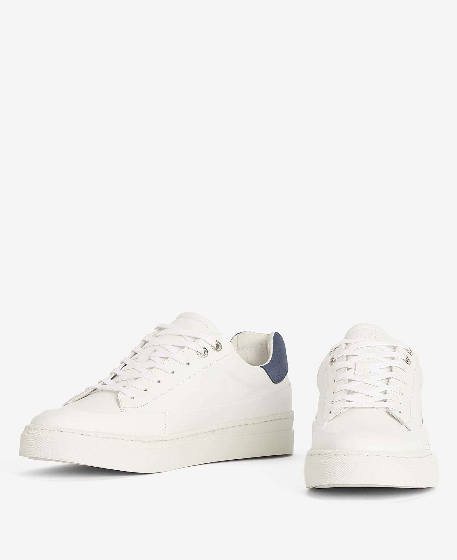 Barbour International Cram Trainers - White/Cobalt