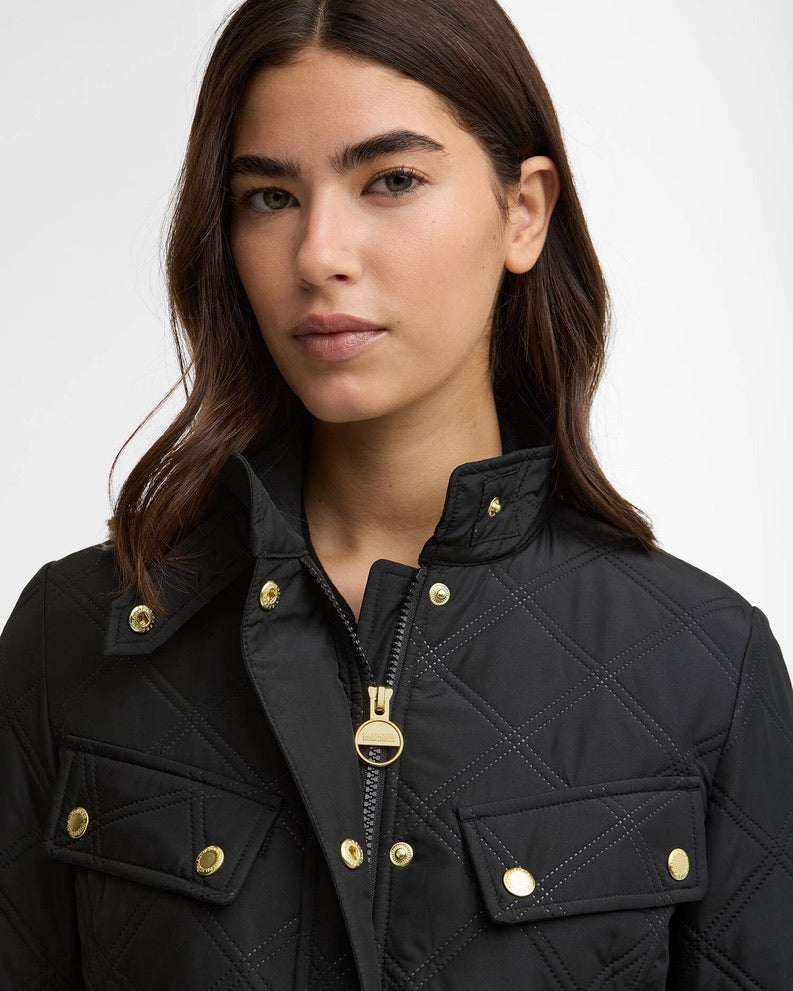 Barbour International Halsey Quilted Jacket - Black
