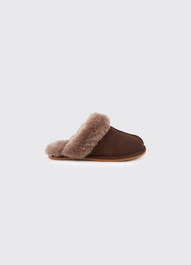 Dubarry Rockmill Mule Slippers - Cigar