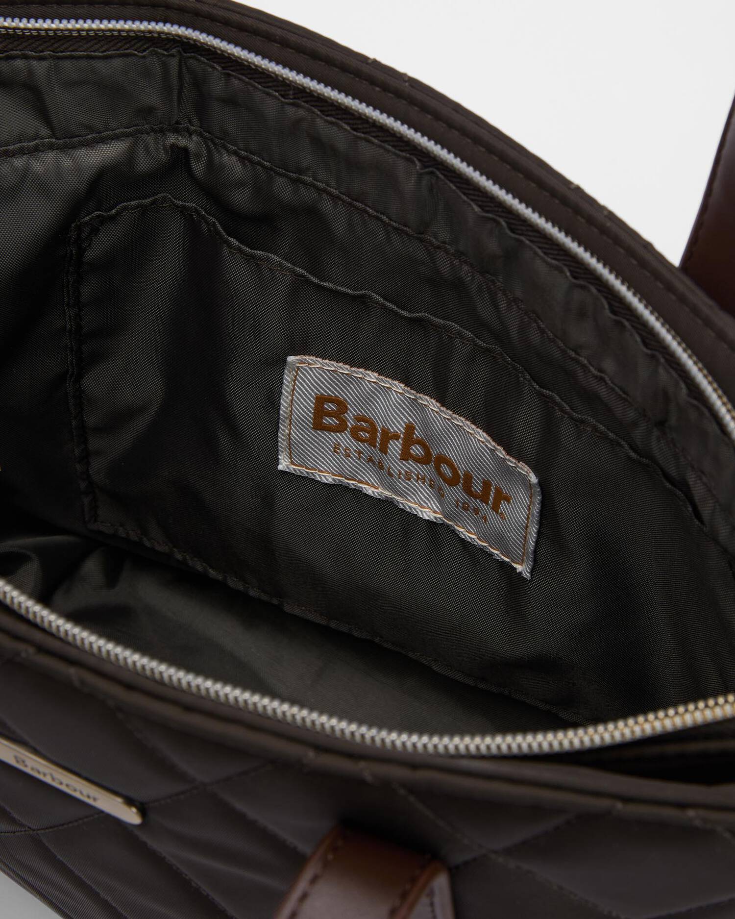 Barbour Mini Quilted Tote Bag - Olive