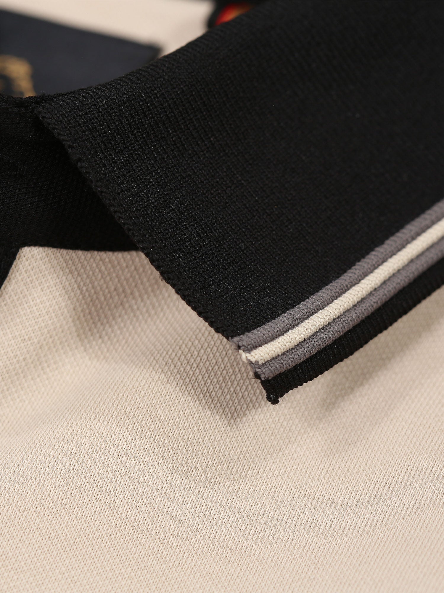 Luke Leo Tonal Polo Shirt - Dark Ecru