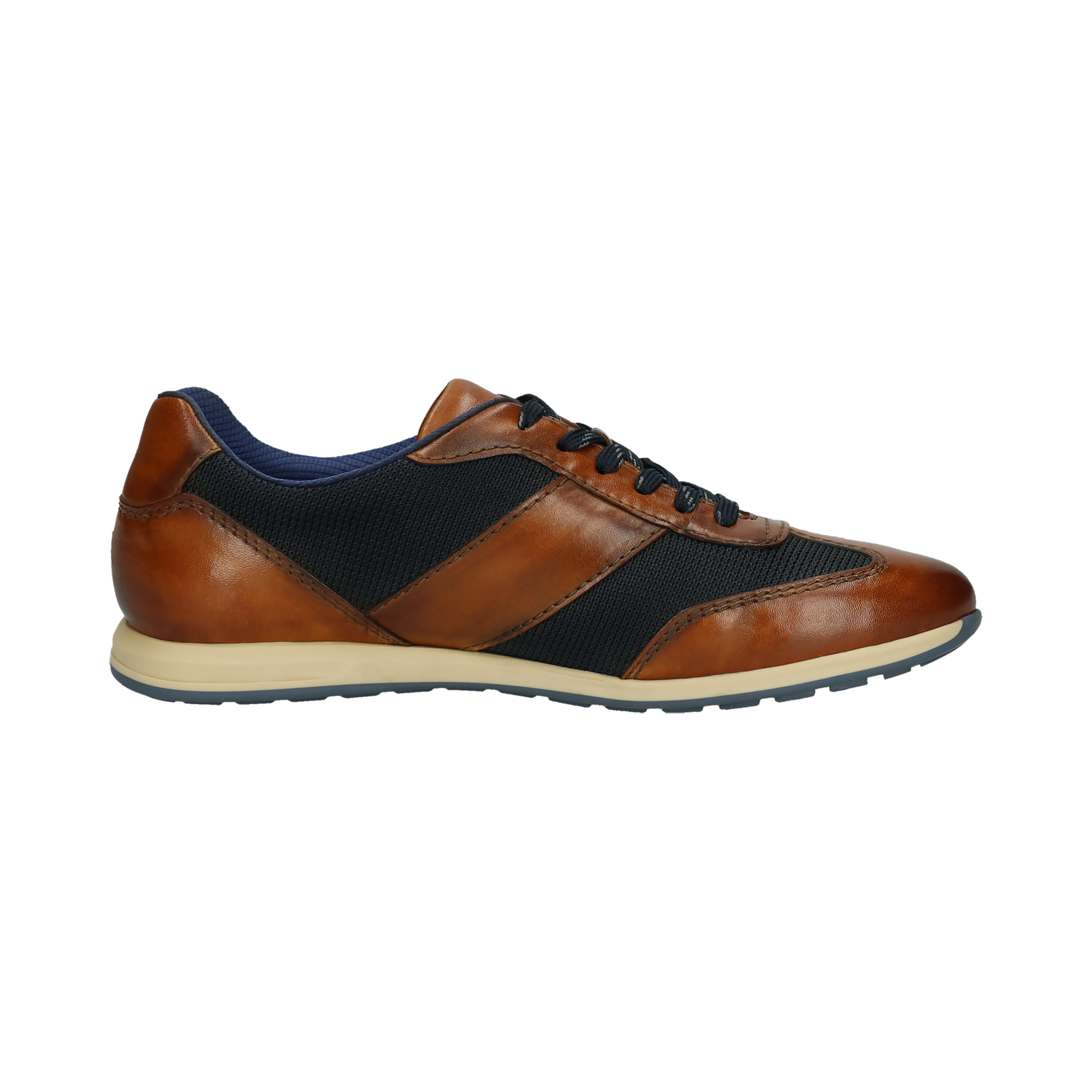 Bugatti Thorello Trainers - Cognac/Dark Blue