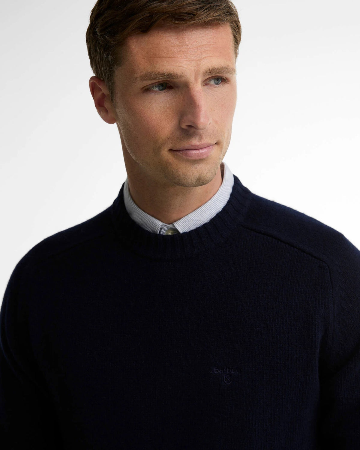 Barbour Newton Crew Neck Sweater - Navy