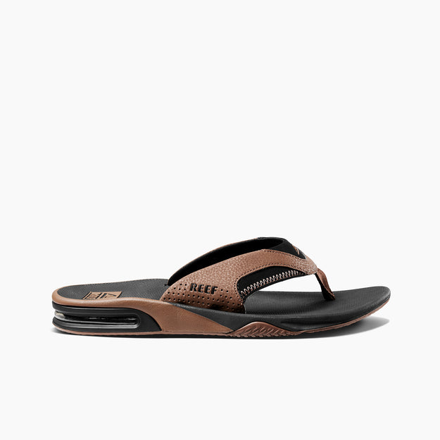 Reef Fanning Flip Flops - Black/Tan