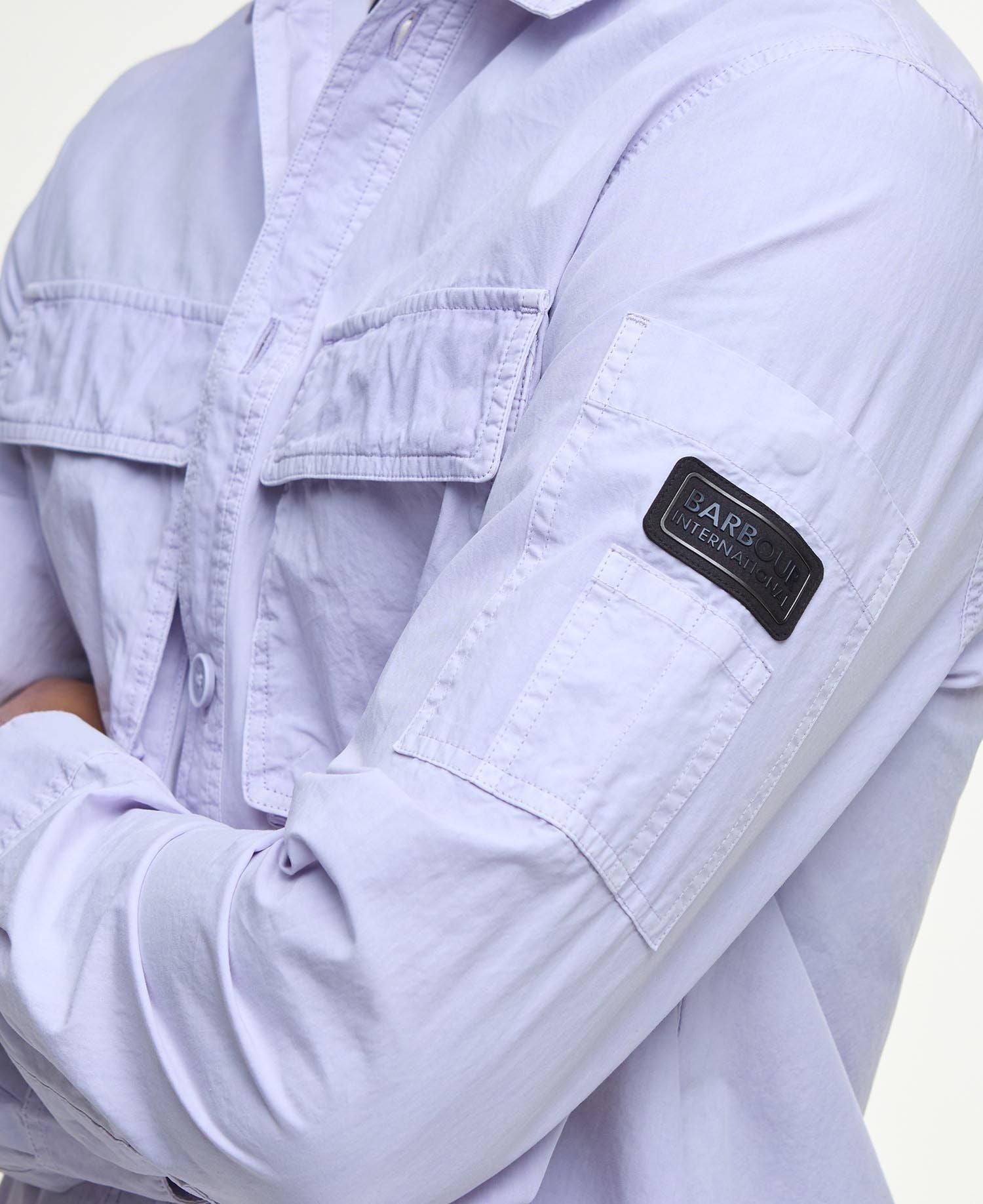 Barbour International Kenneth Garment Dyed Overshirt - Thistle