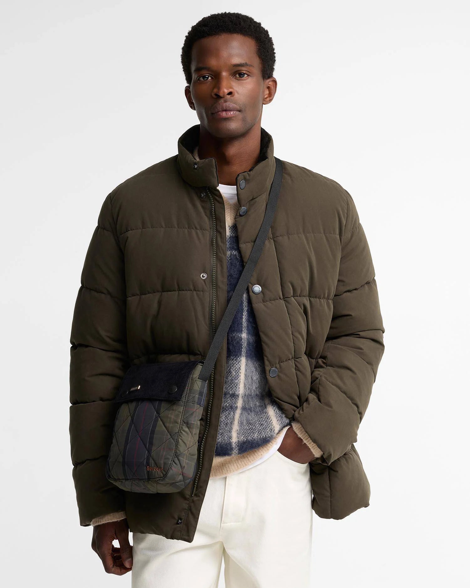 Barbour Tartan Liddlesdale Crossbody Bag - Shadow Classic Tartan