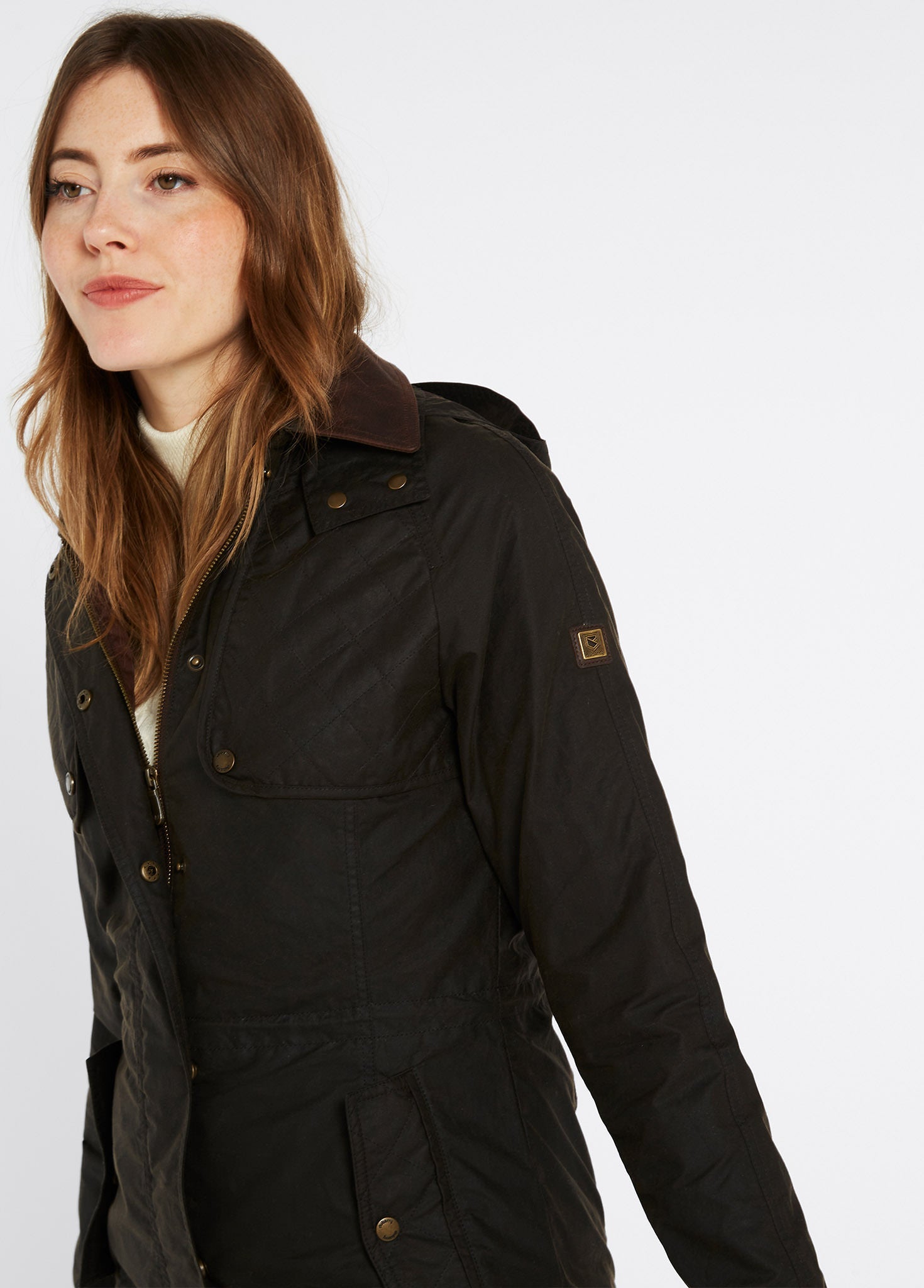 Dubarry Radford Ladies Waxed Jacket - Verdigris