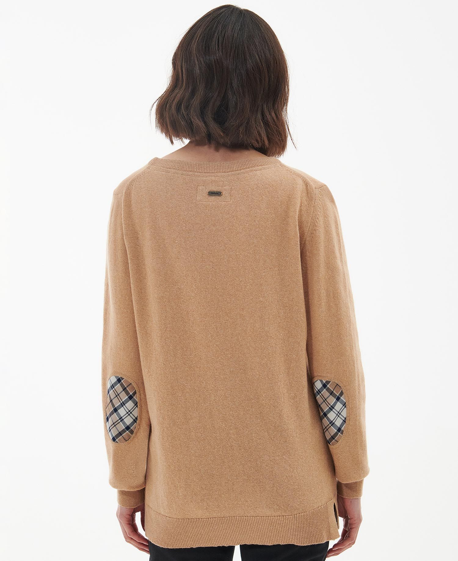 Barbour Pendle Crew Knitted Jumper - Caramel/Fawn
