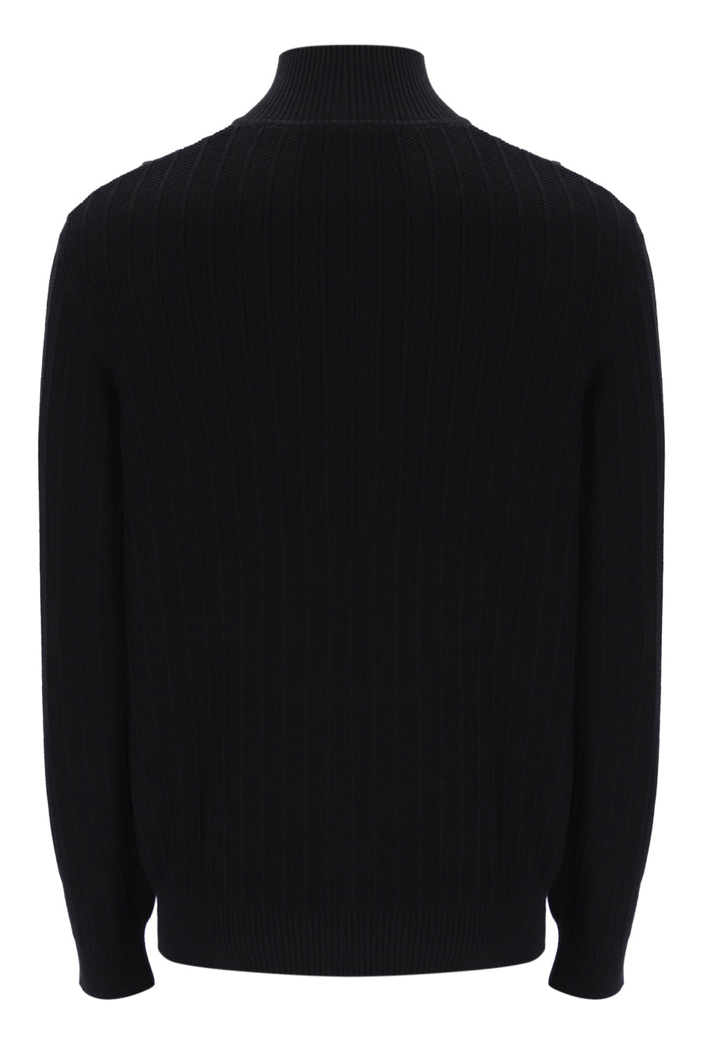 Fila Stevie 1/4 Zip Funnel Neck Textured Knit - Black