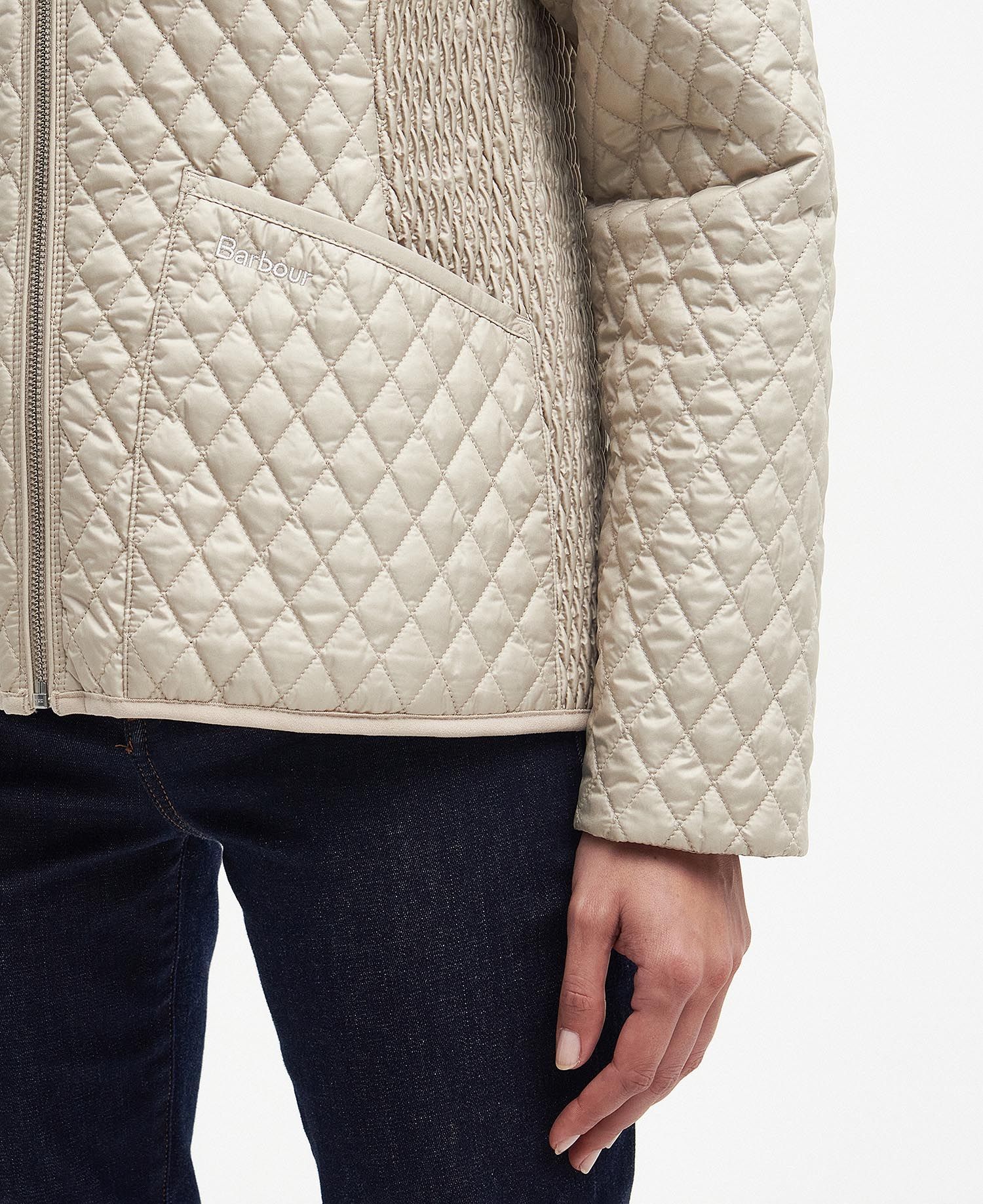 Barbour Swallow Quilted Jacket - Light Sand