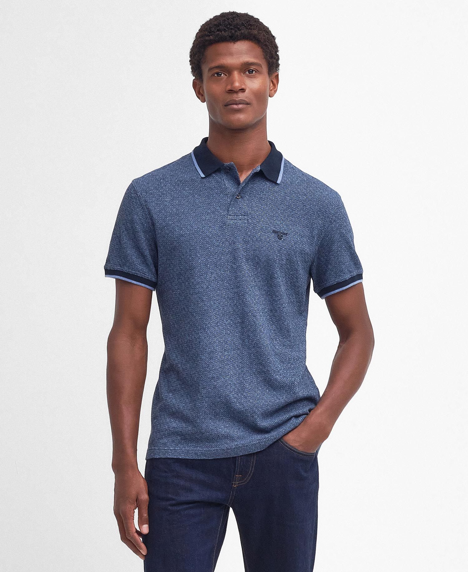 Barbour Powburn Polo Shirt - Navy