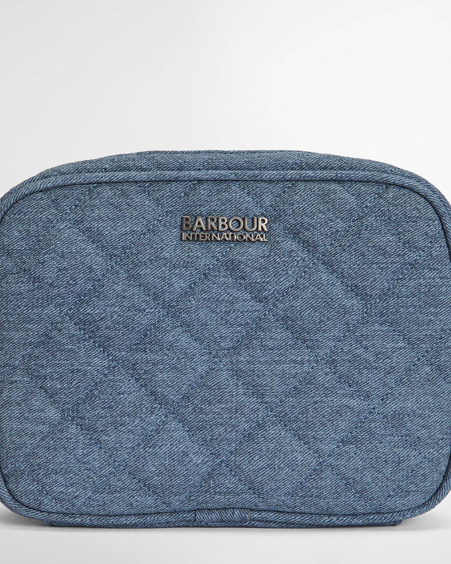 Barbour International Denim Quilted Sloane Crossbody Bag - Light Denim