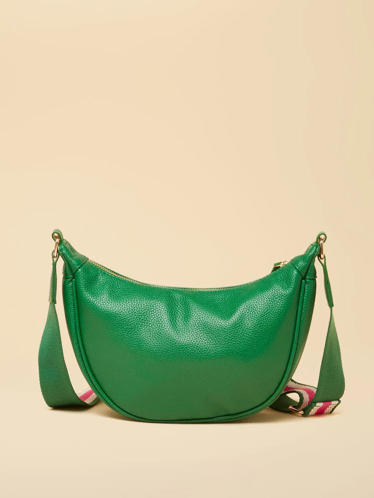 Joules Jade Green Half Moon Adjustable Cross-Body Bag