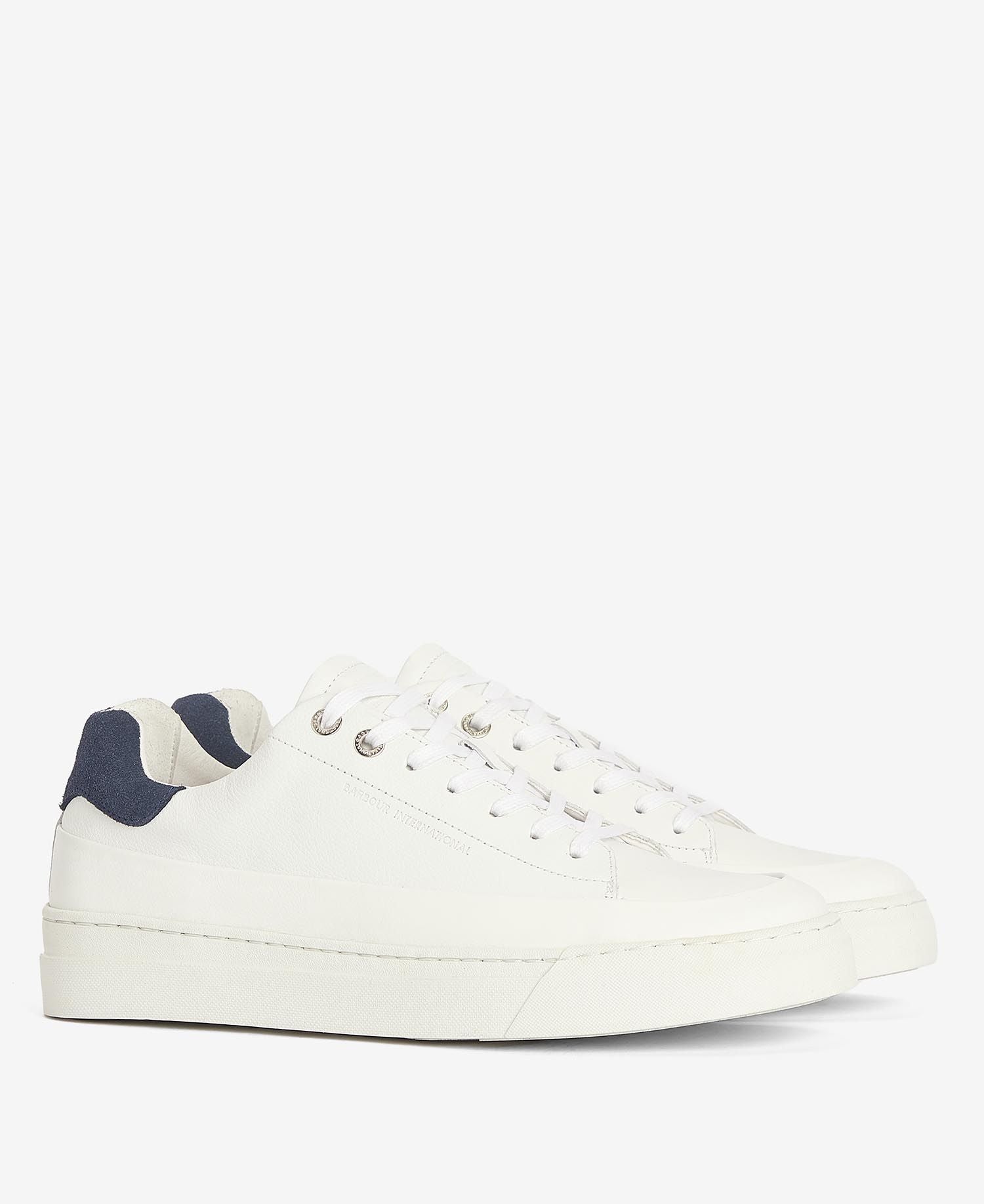 Barbour International Cram Trainers - White/Cobalt