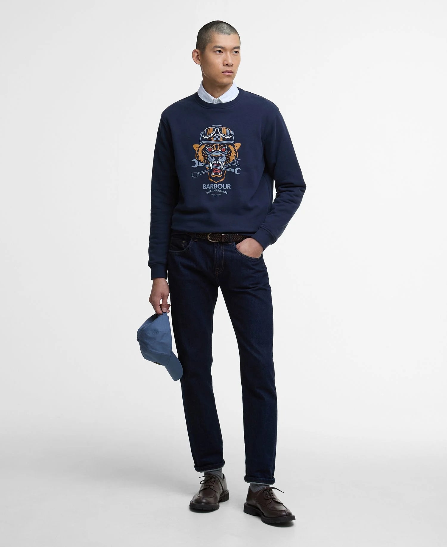 Barbour International Carlisle Sweatshirt - Sapphire Navy