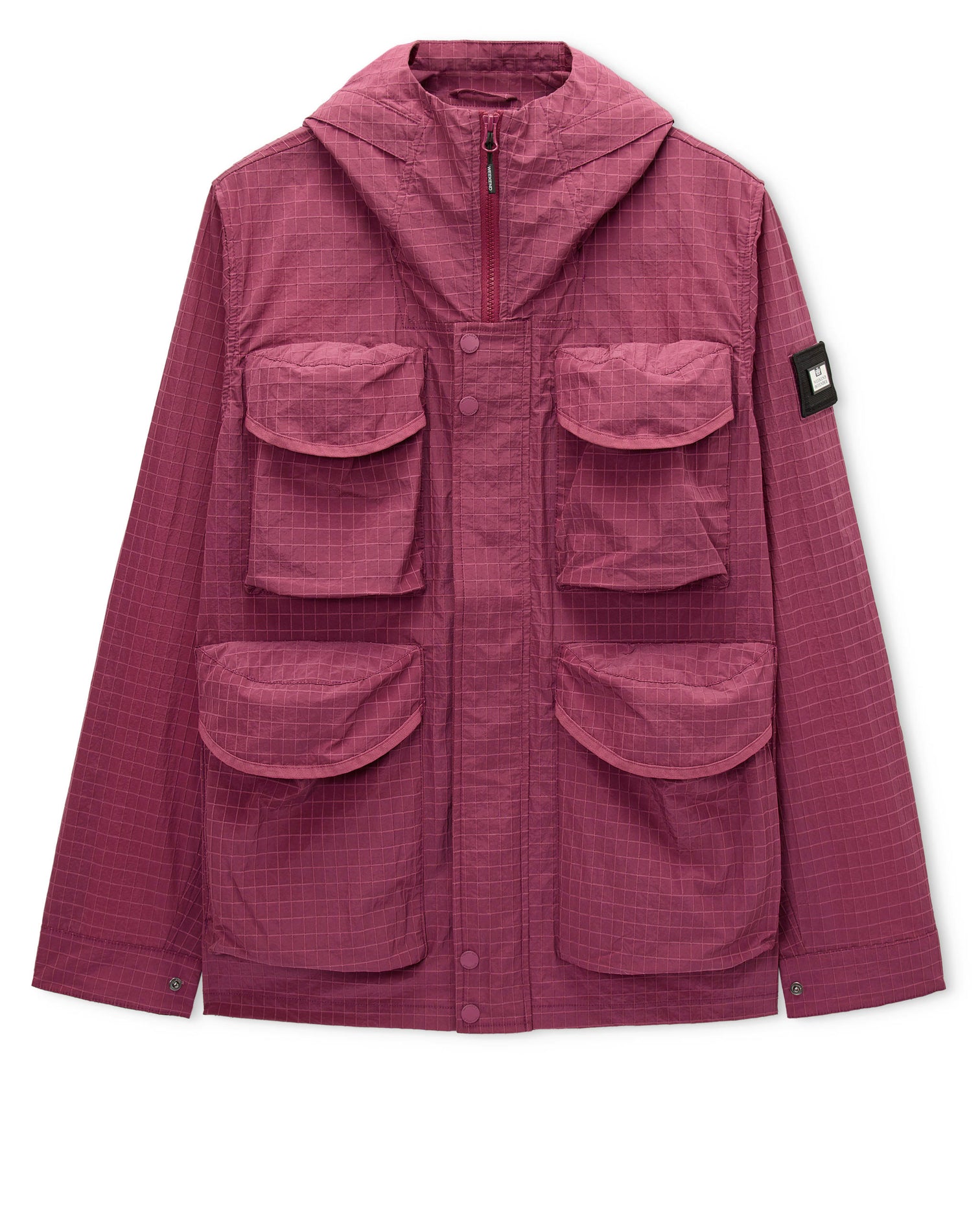 WEEKEND OFFENDER コート Weekend Offender Cotoca Ripstop Field Jacket - Kirsch | Spiders Whitby