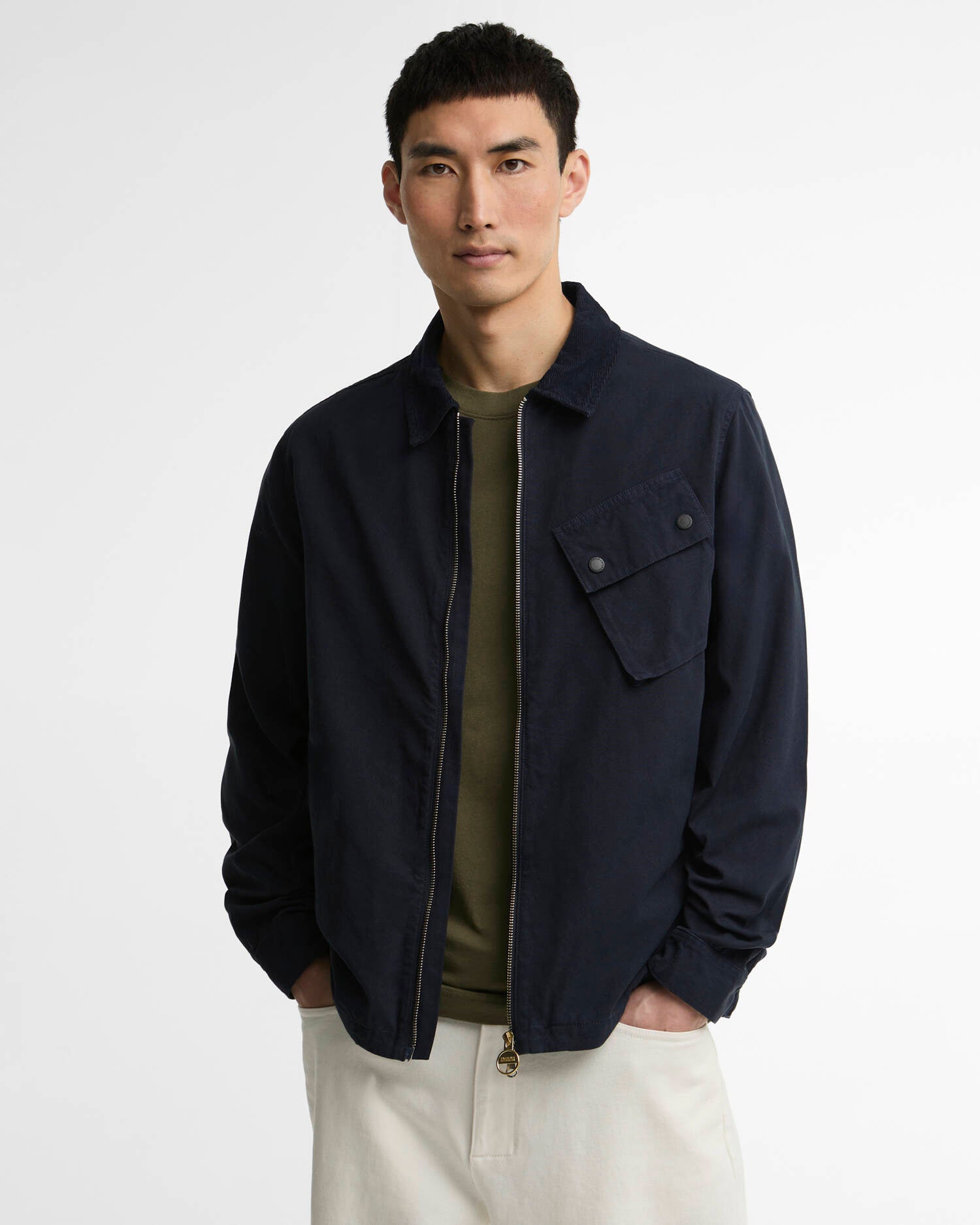 Barbour International A7 Overshirt - Navy