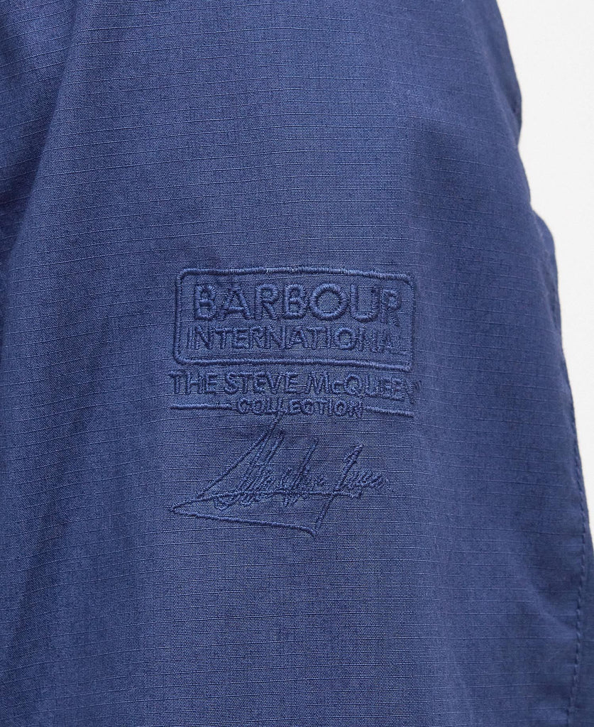 Barbour International SMQ Workers Casual Jacket - Washed Cobalt
