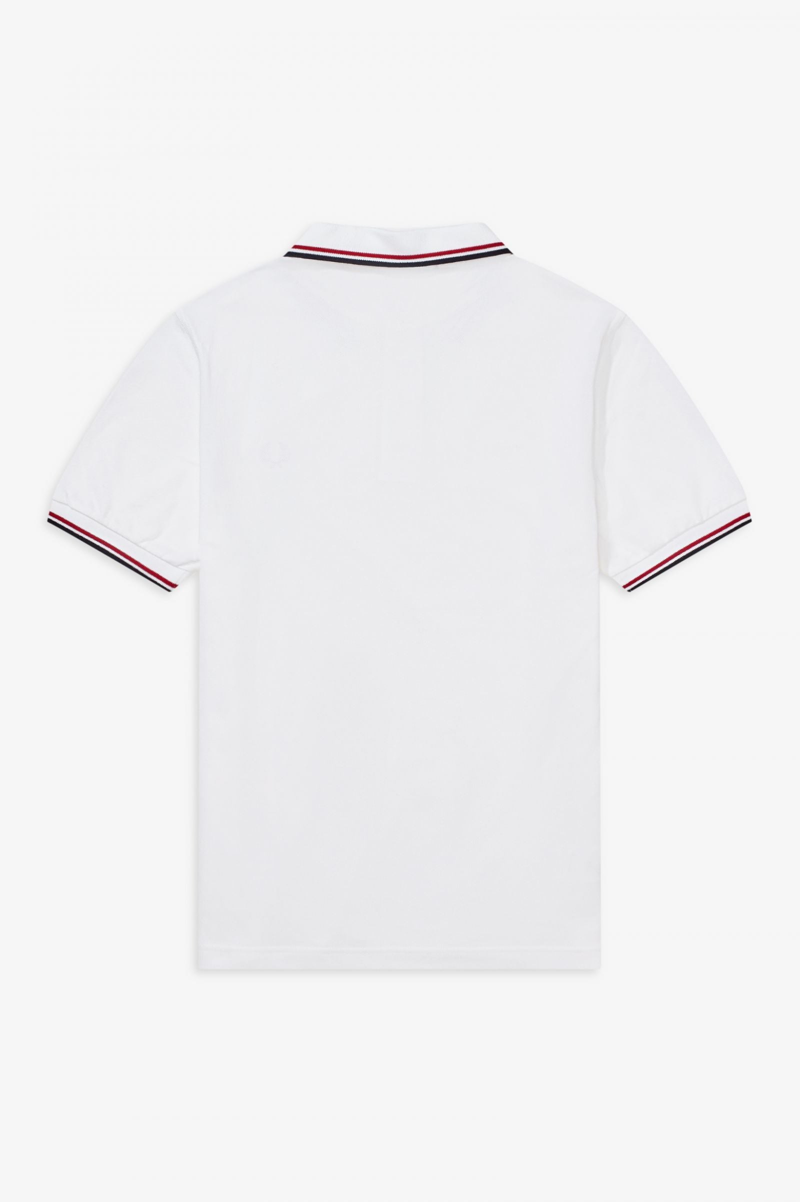 Fred Perry Twin Tipped Polo Shirt - White/ Red/ Navy