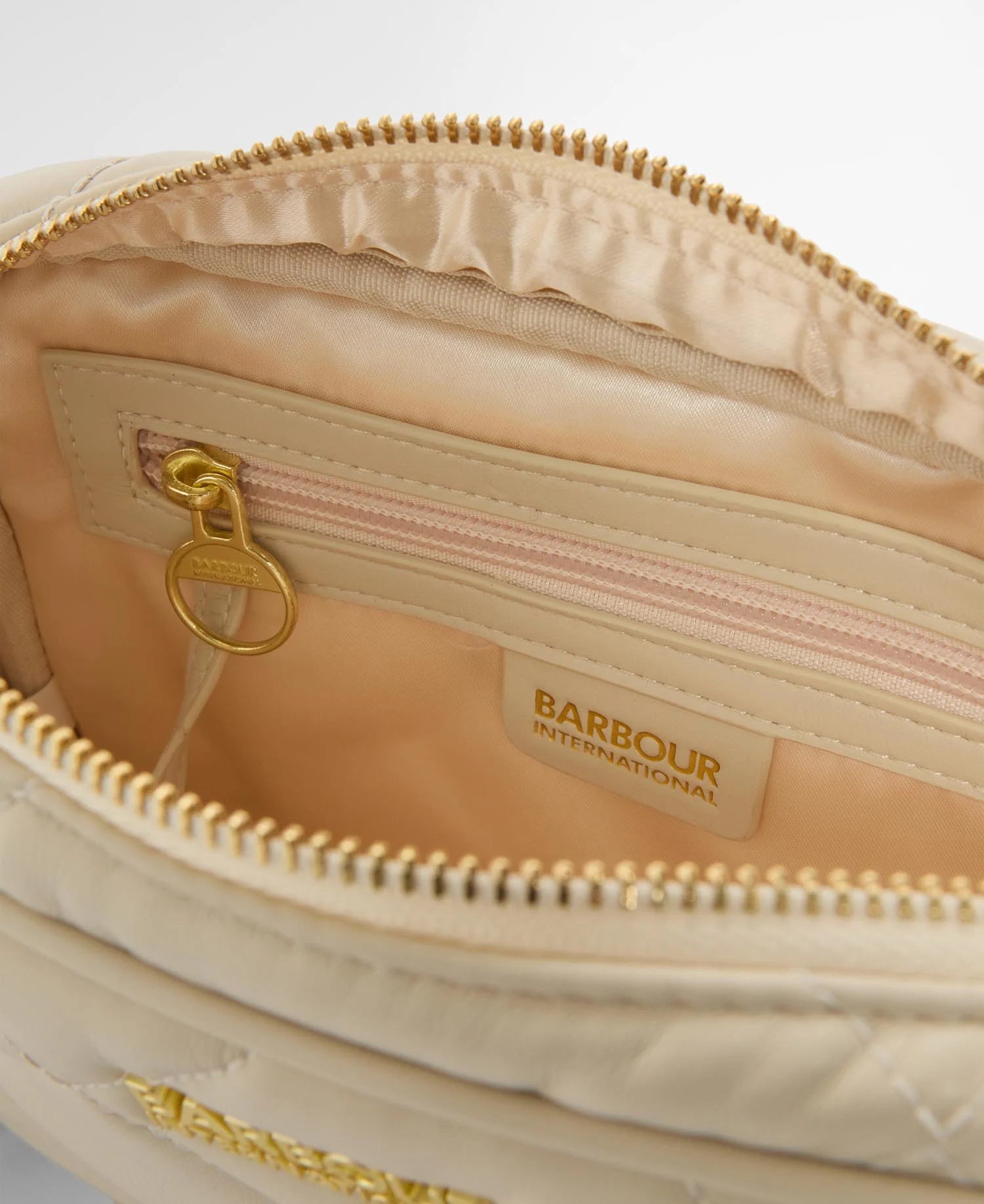 Barbour International Soft Quilt Sloan Crossbody Bag - Moonbeam