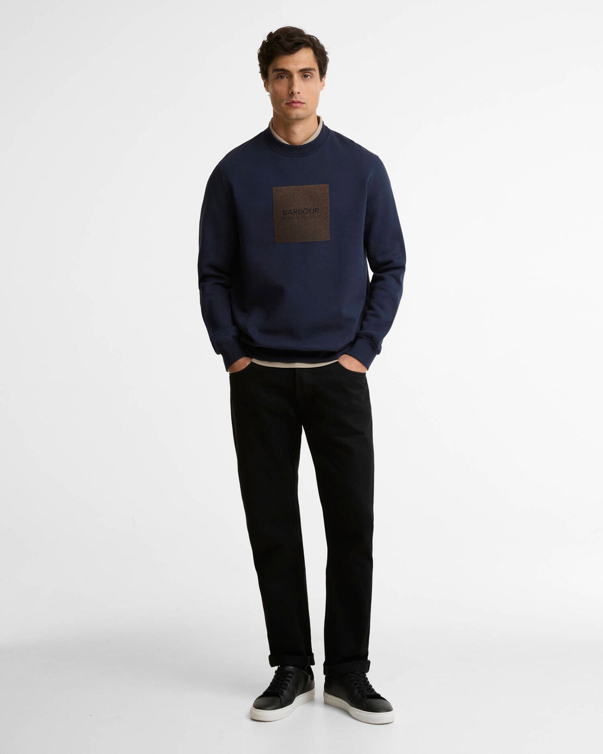 Barbour International Burnett Sweatshirt - Navy Blazer