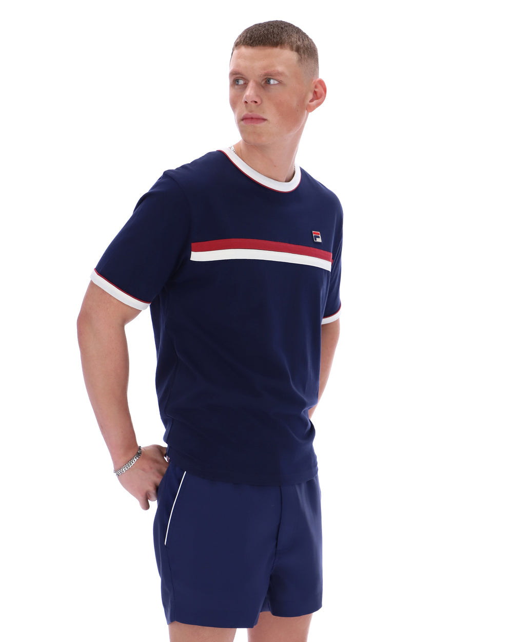 FILA Rosario Tee - Fila Navy/Gardenia