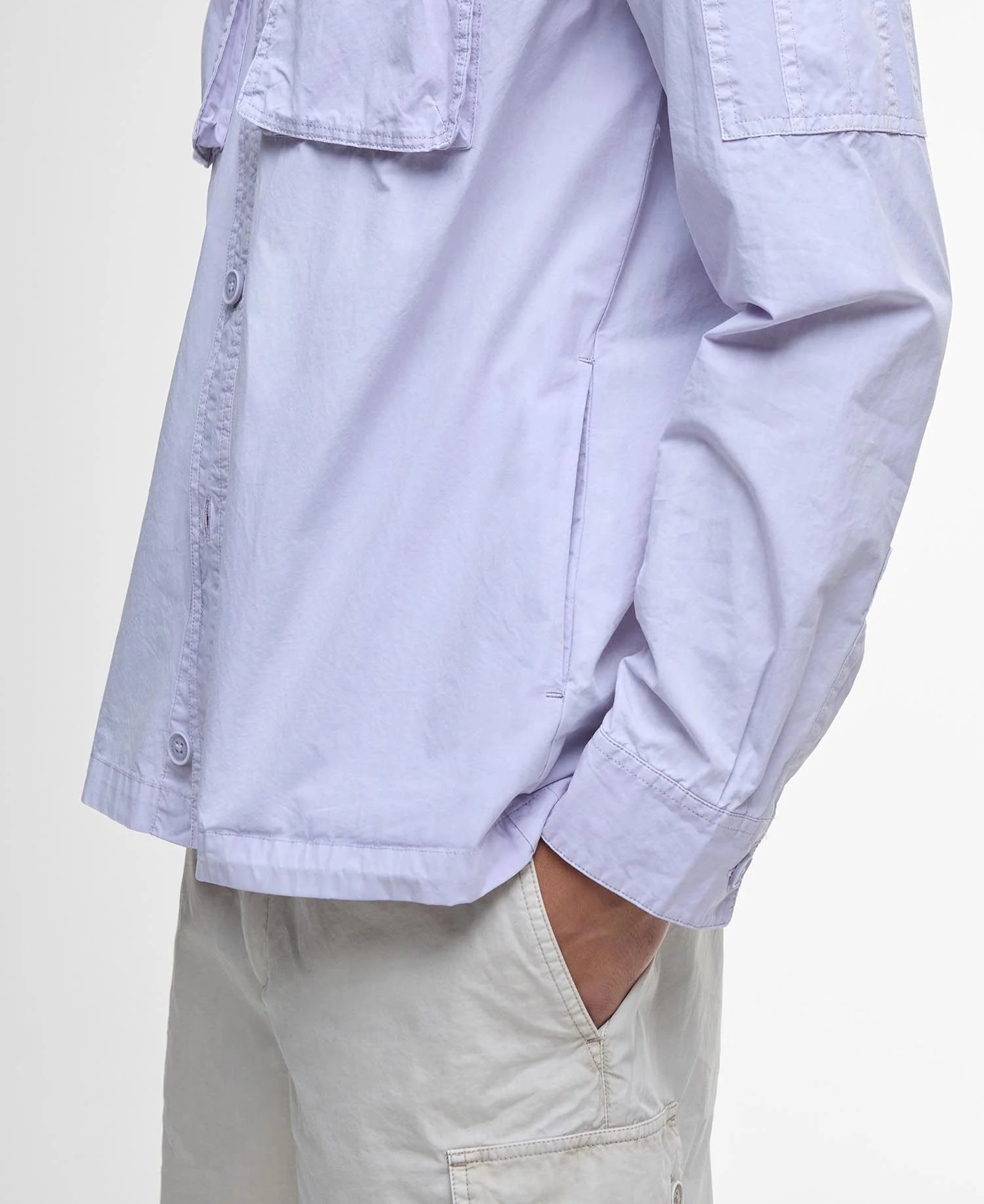 Barbour International Kenneth Garment Dyed Overshirt - Thistle