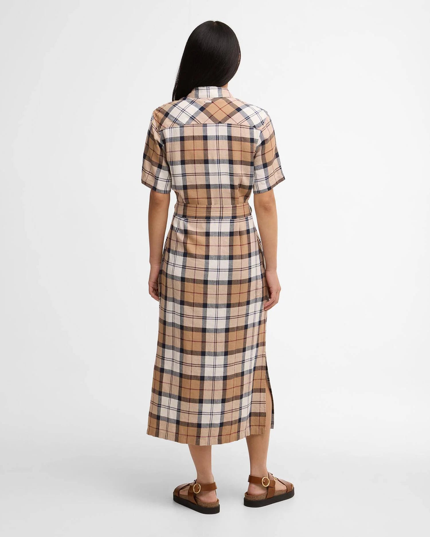 Barbour Fern Midi Dress - Hessian Tartan