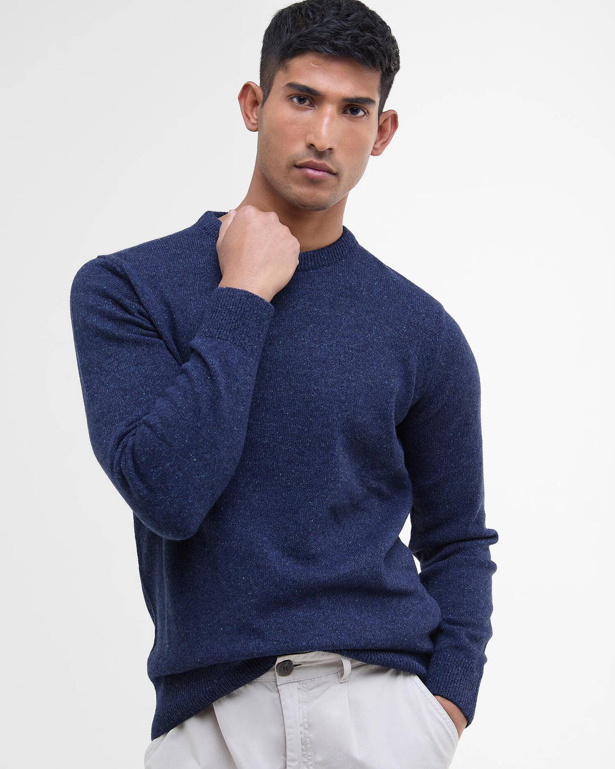 Barbour Essentials Tisbury Crew Neck Sweater - Deep Blue