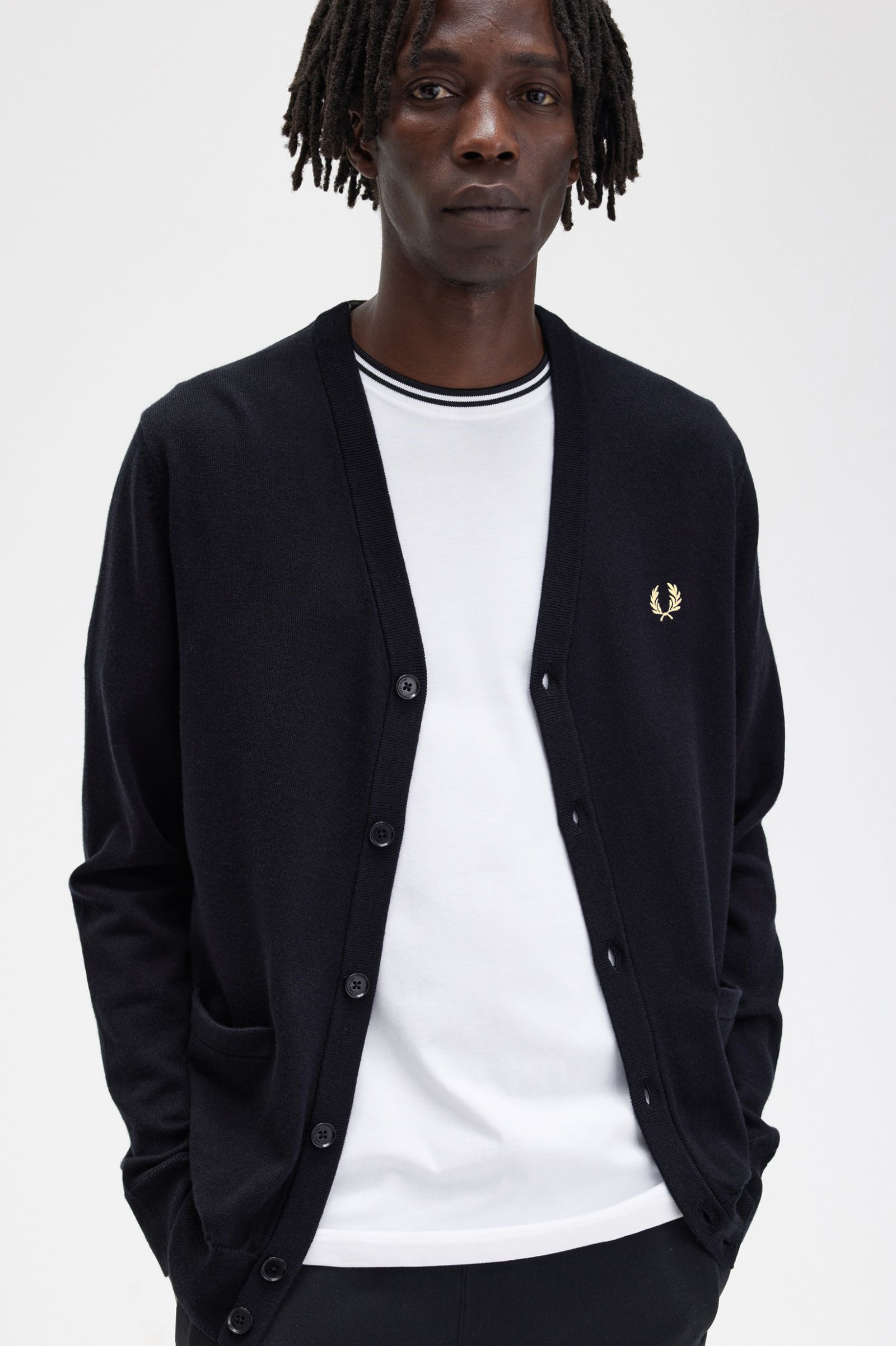 Fred Perry Classic Cardigan - Black