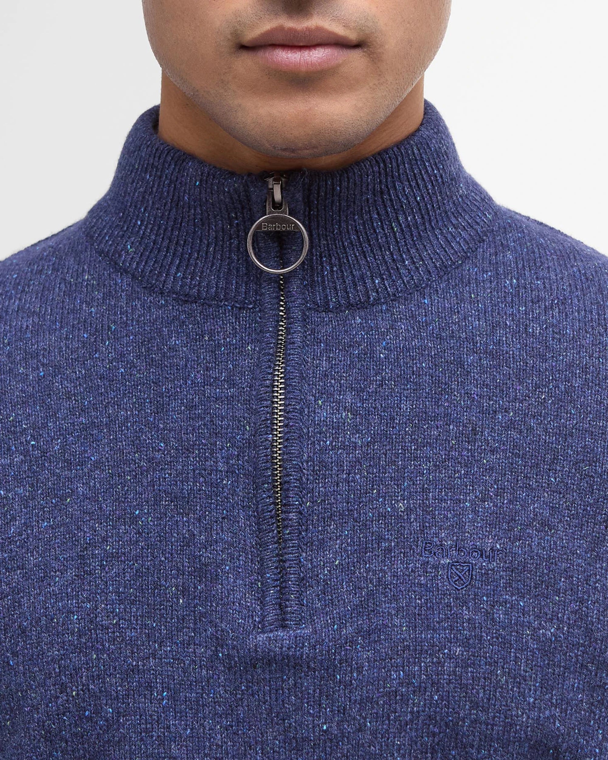 Barbour Tisbury Half Zip Sweater - Deep Blue