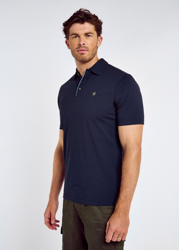 Dubarry Kilmurray Men’s Three-Button Polo - Navy