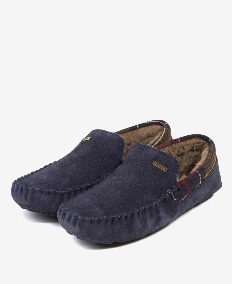 Barbour Monty Slippers - Navy