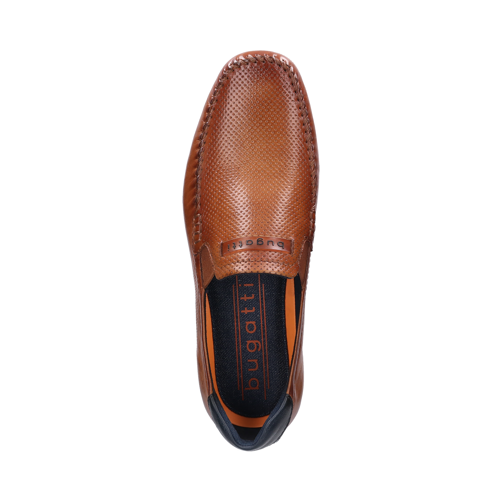 Bugatti Leather Loafers - Cognac