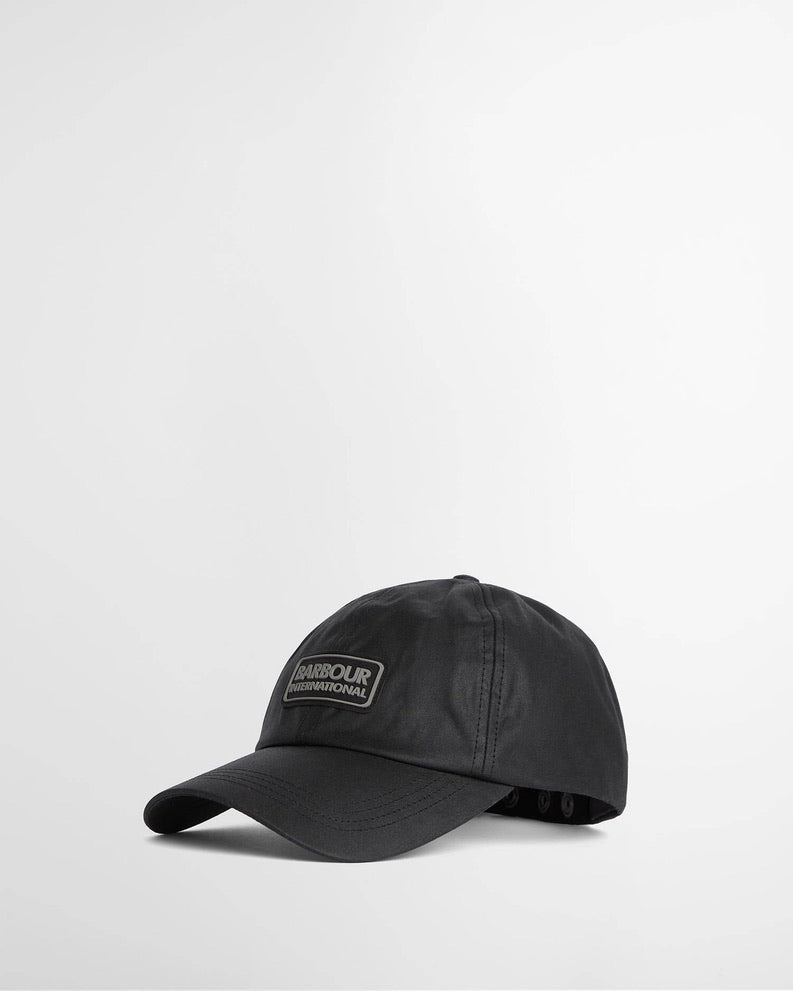 Barbour International Tourer Duke Wax Cap - Black