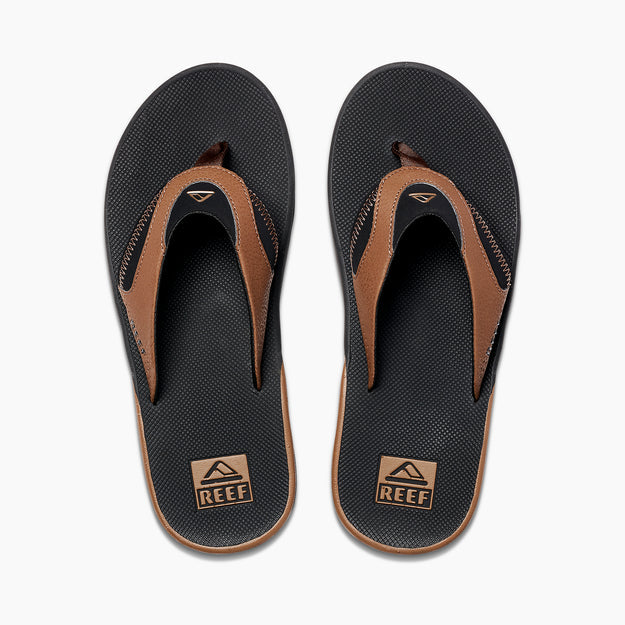 Reef Fanning Flip Flops - Black/Tan